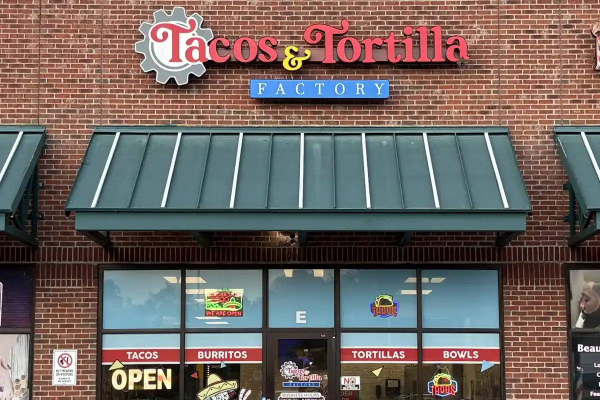 Exterior to Tacos and Tortilla Factory
