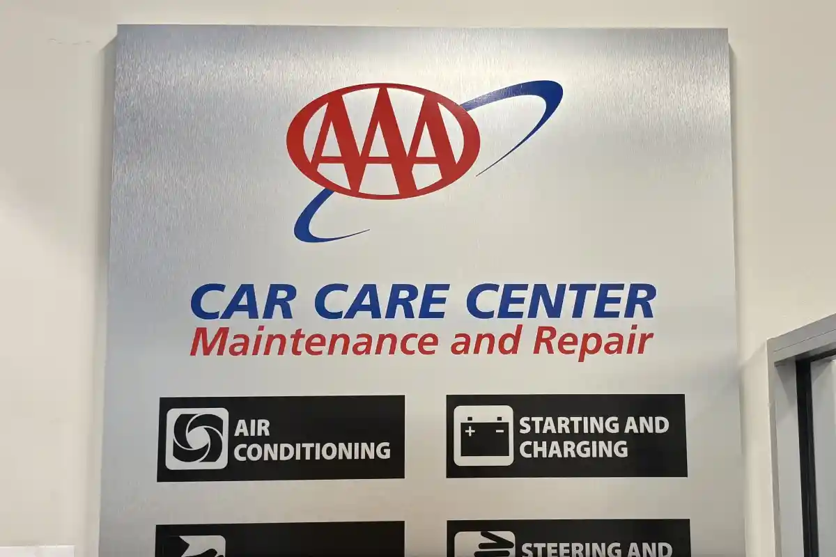 Sign for AAA Car Care Center