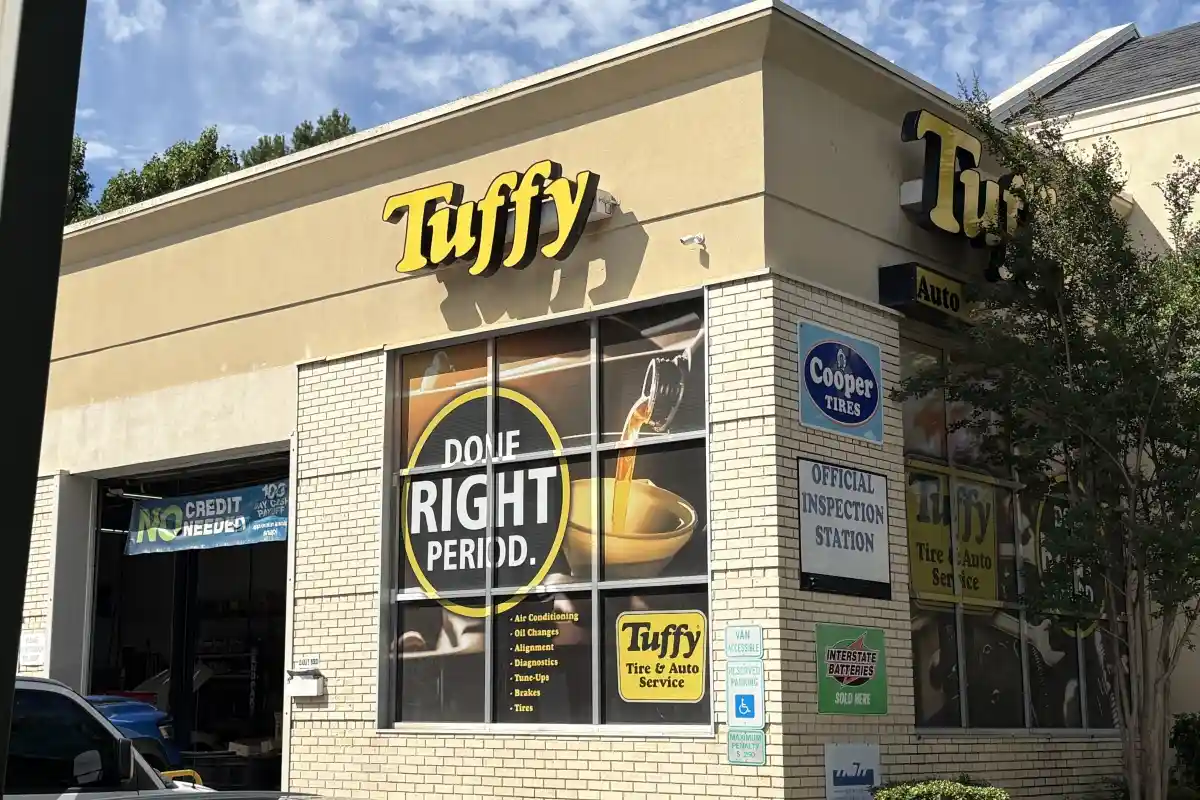 Building exterior of Tuffy Tire & Auto Service Center
