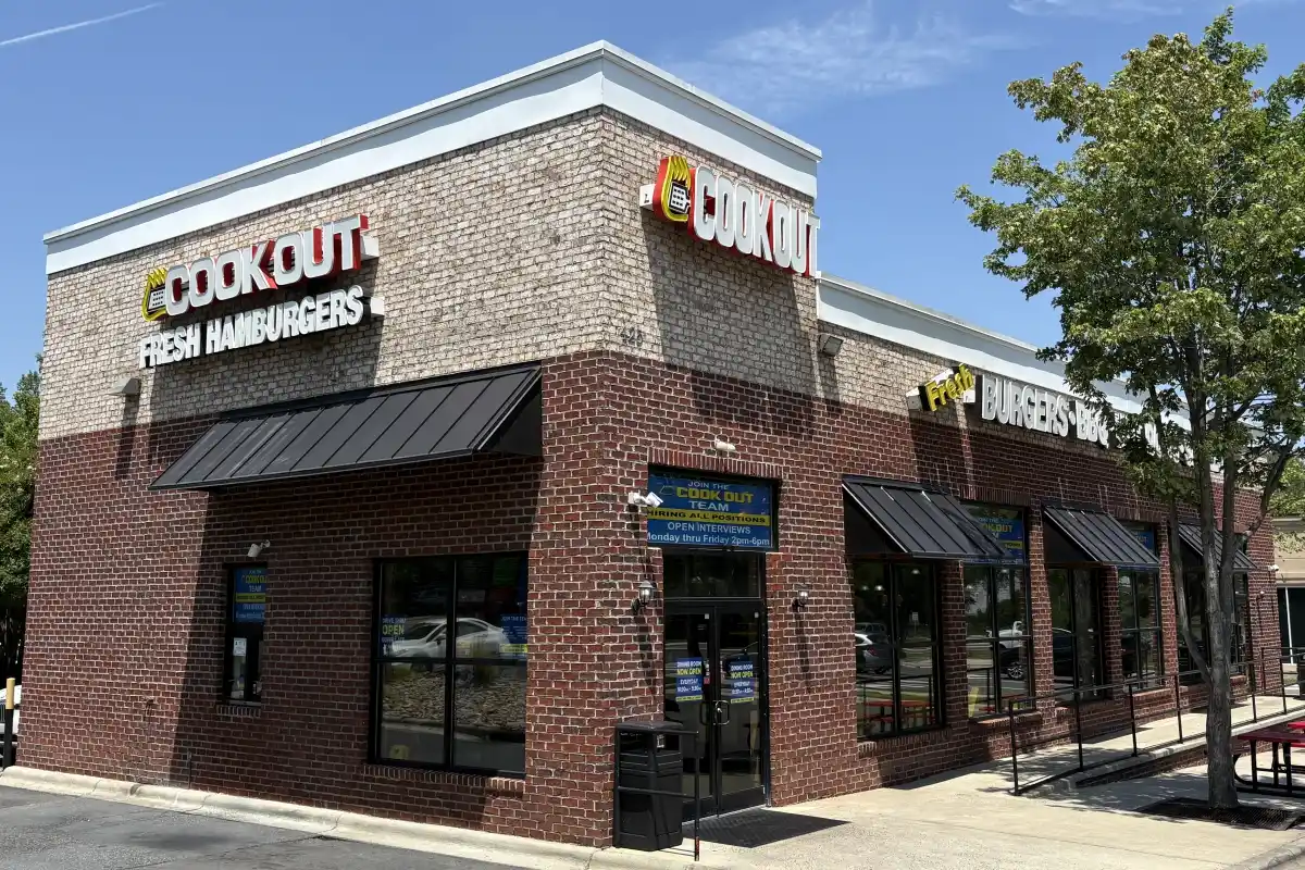 Building exerior of Cook Out