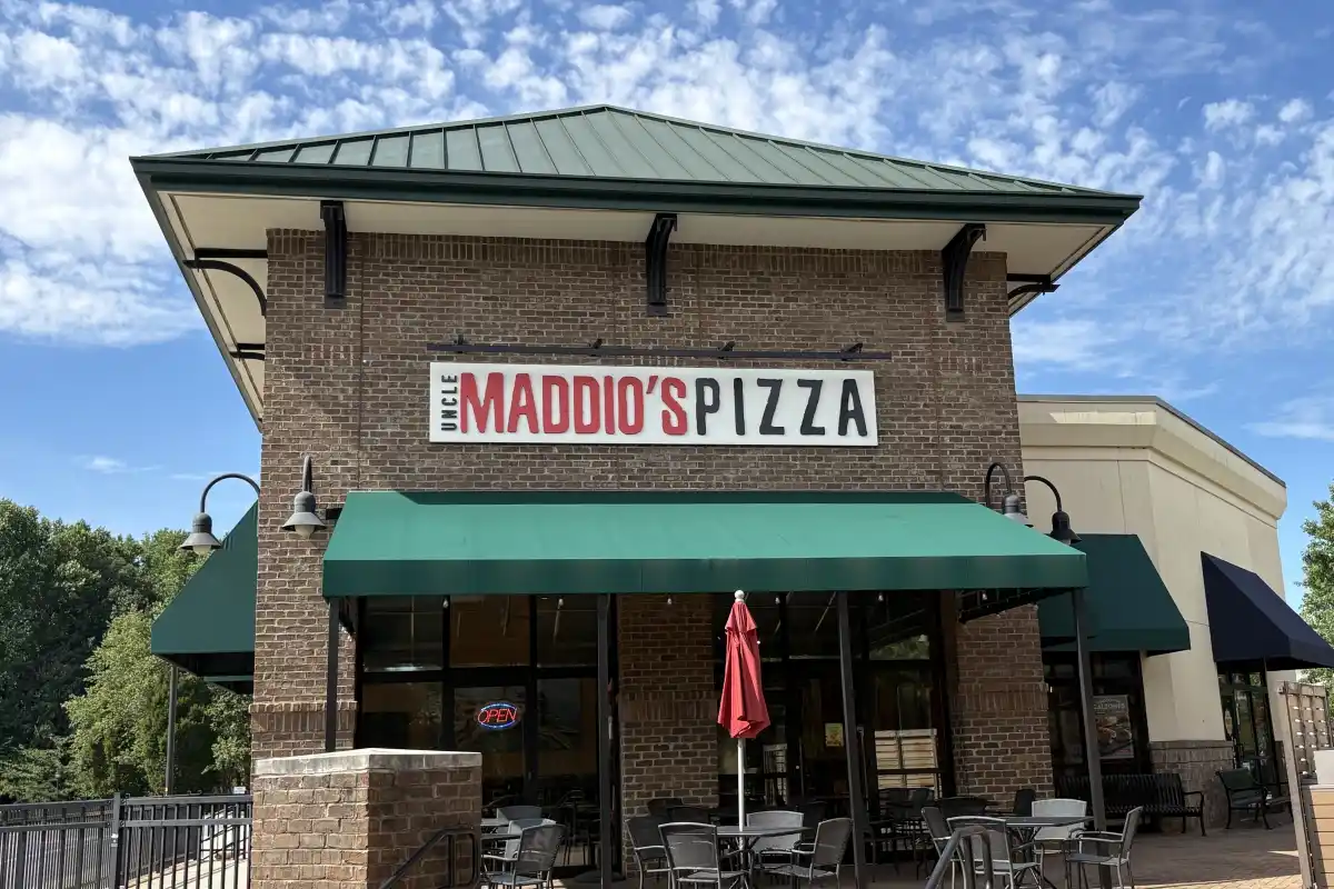 Exterior to Uncle Maddio's Pizza