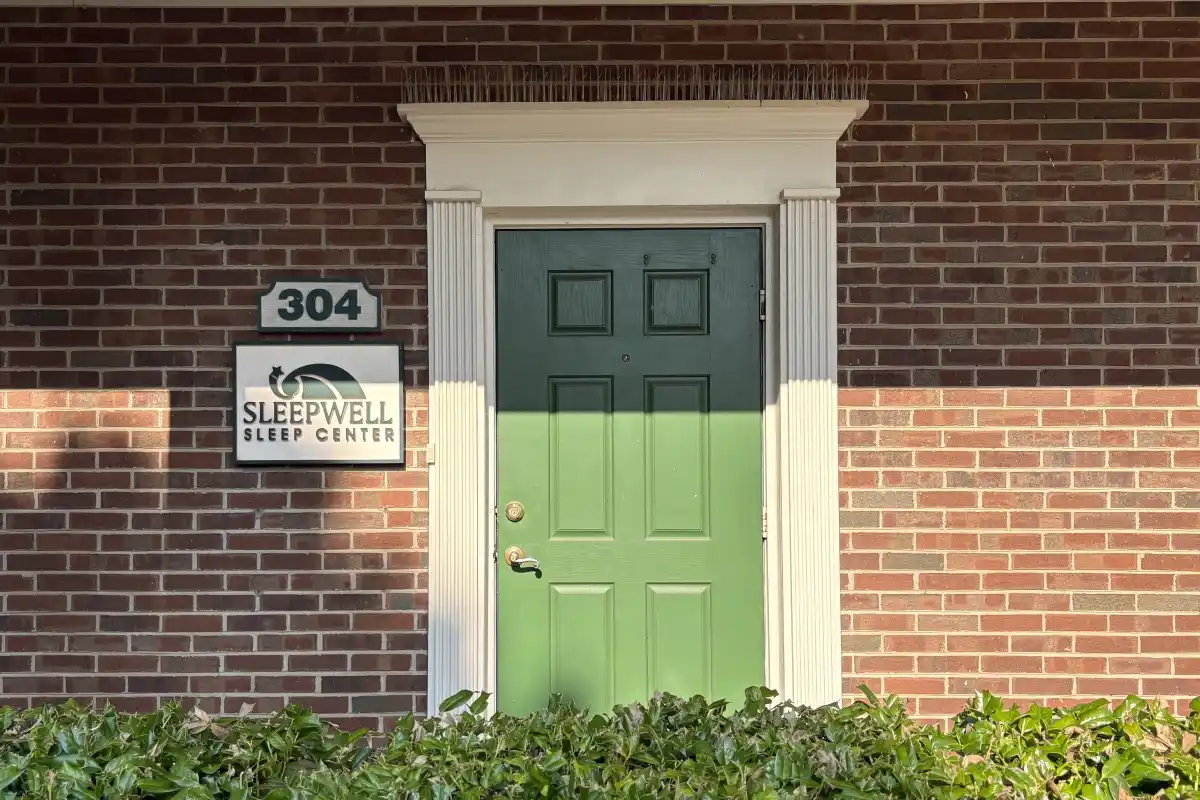 Entrance door to Sleepwell Diagnostics and Sleep Centers office