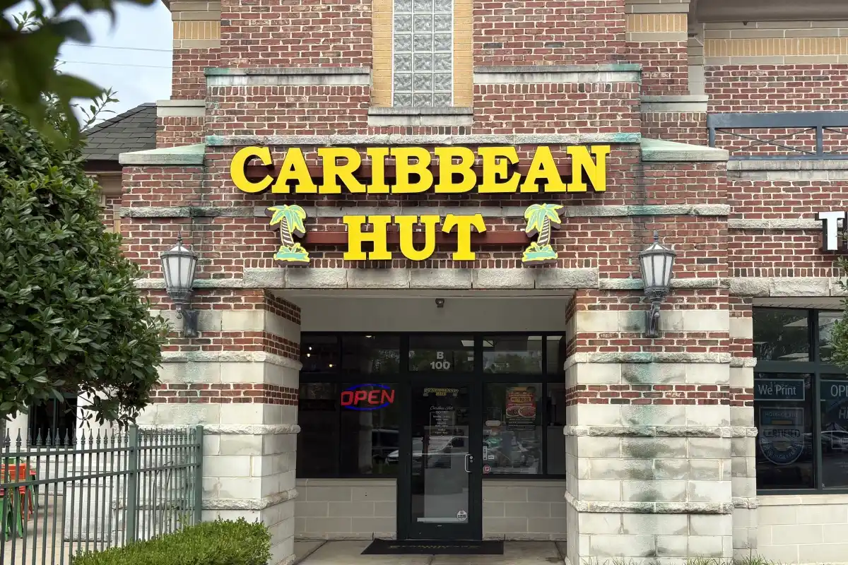 Entrance to Caribbean Hut