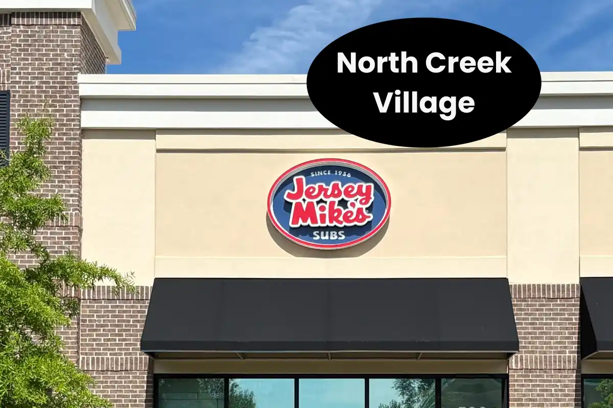 Building exterior of Jersey Mike's Sub in North Creek Village