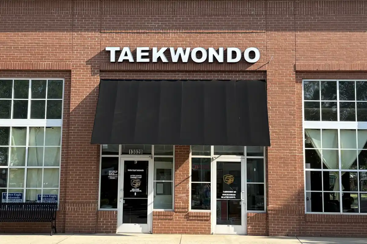 Entrance to Golden Eagle Tae Kwon Do