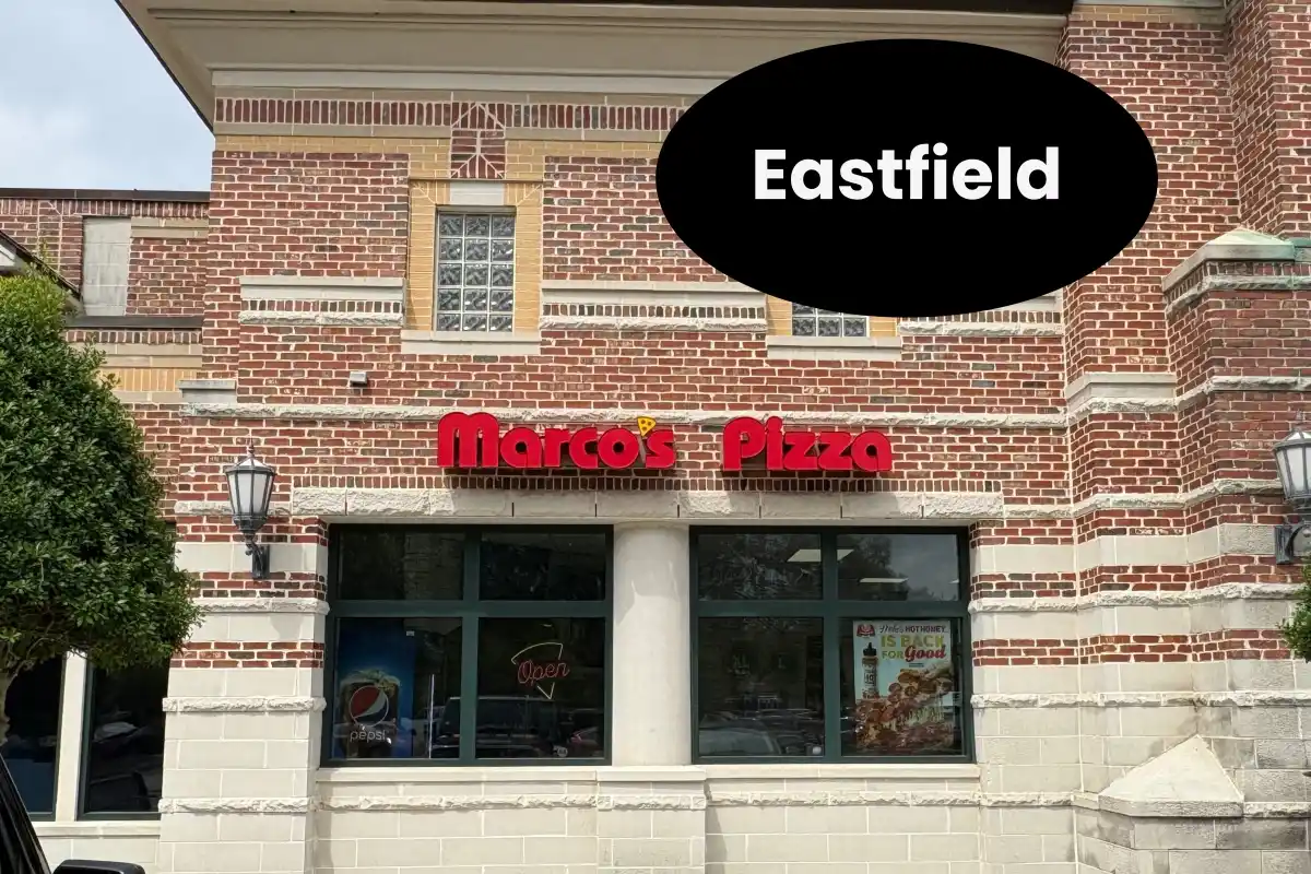 Exterior to Marco's Pizza in Eastfield