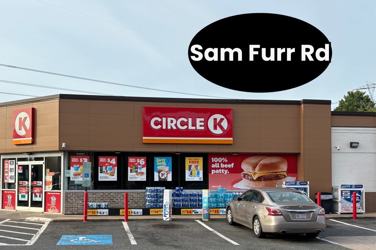 Exterior of the store at Circle K gas station