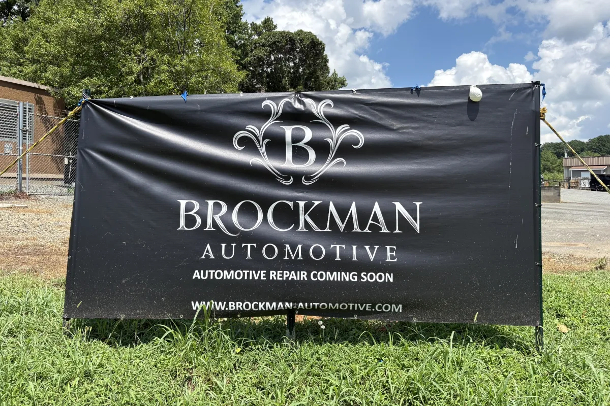 Sign for Brockman Automotive