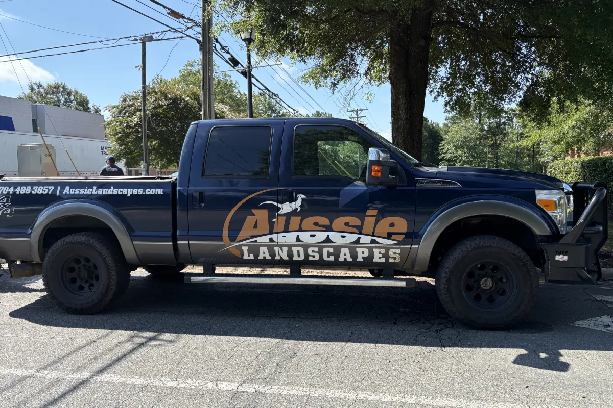 Aussie Landscapes truck with logo wrap