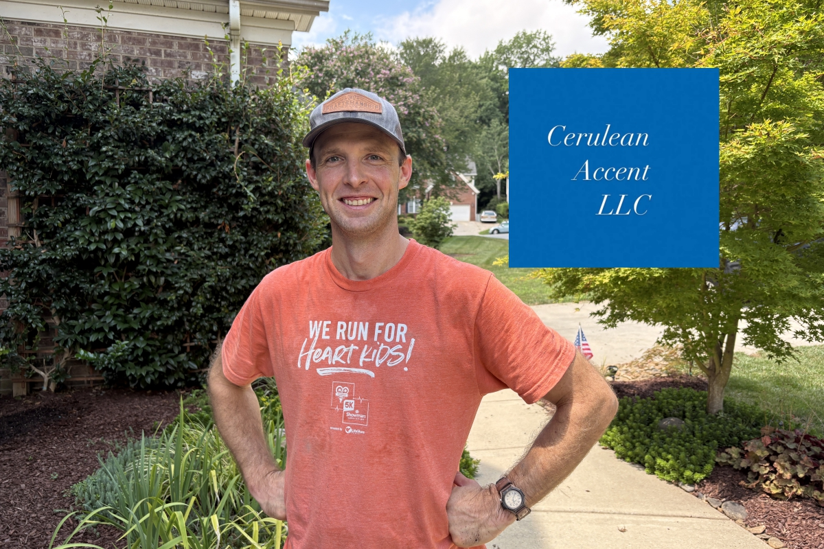 Cerulean Accent owner Cody Allen and logo
