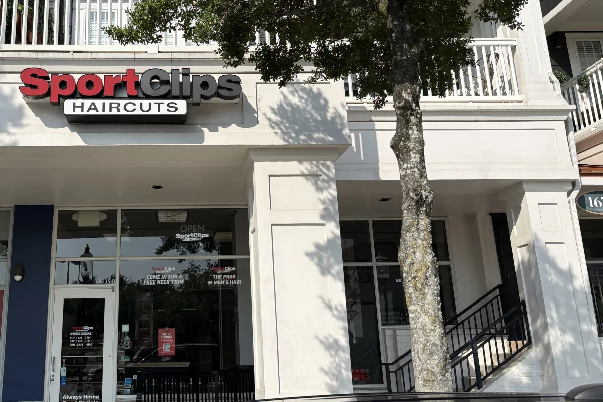 Storefront exterior of Sports Clips Haircuts