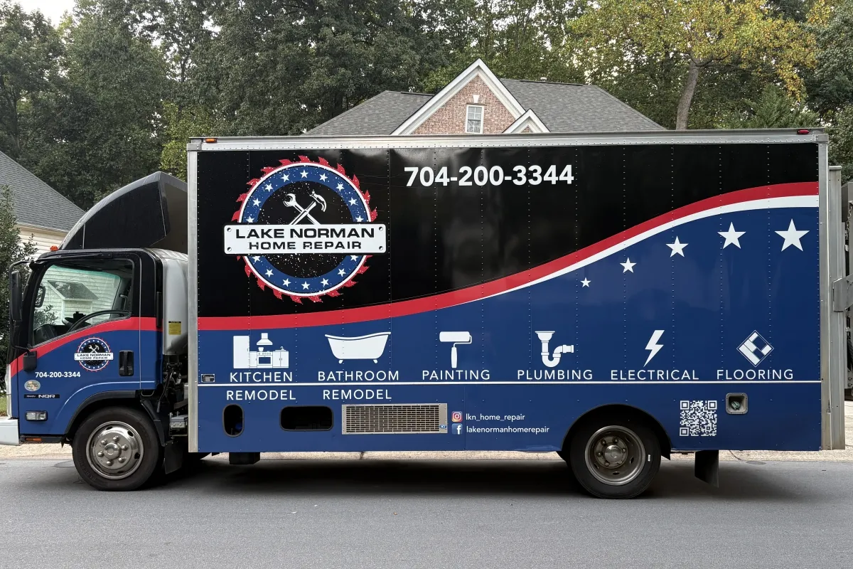 Service truck for Lake Norman Home Repair