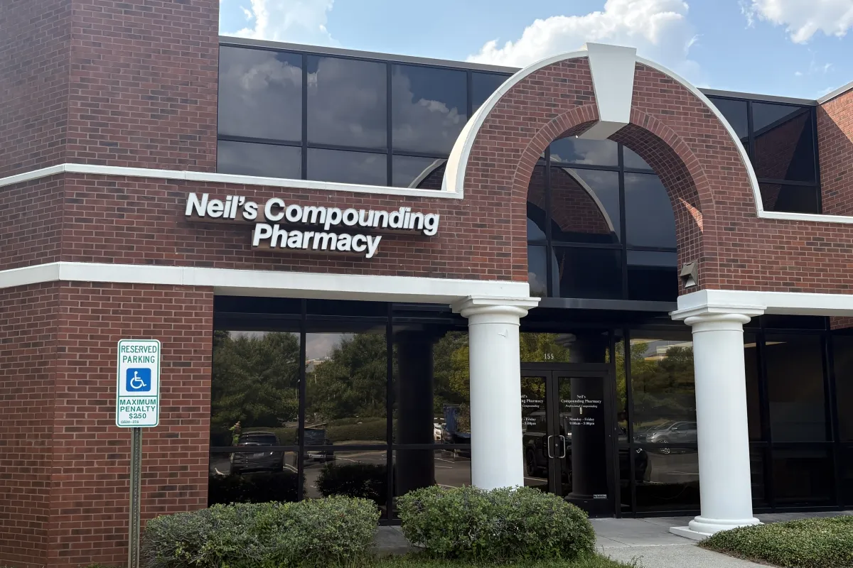 Building exterior for Neil's Compounding Pharmacy