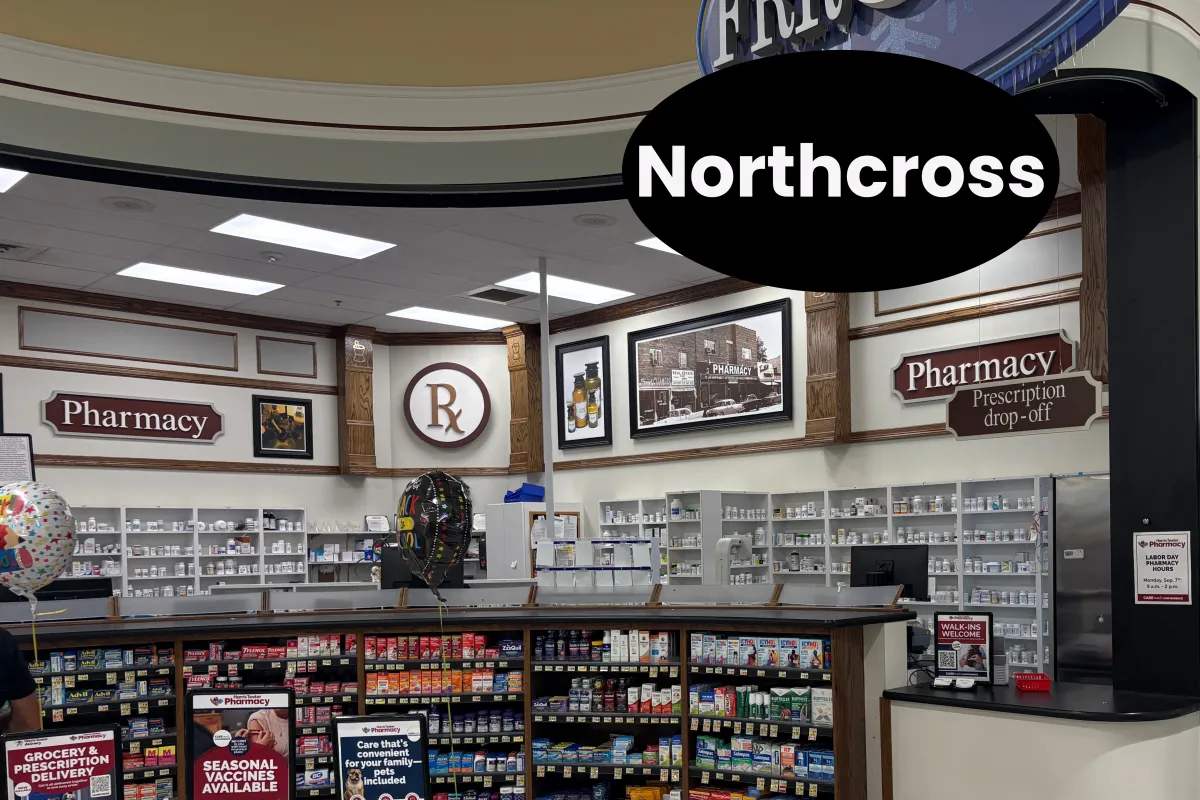 Counter at Harris Teeter Pharmacy in Northcross Shopping Center Harris Teeter