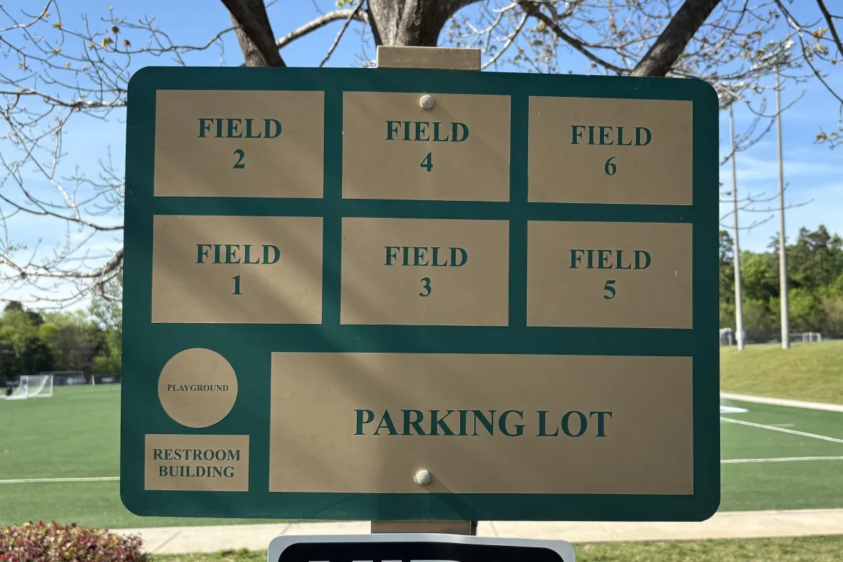 Field map at Richard Barry Memorial Park