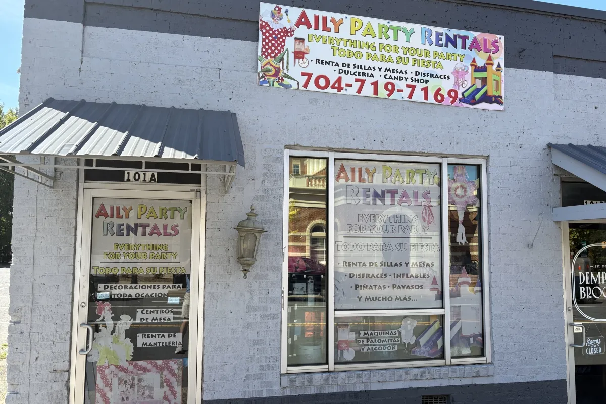 Storefront to Aily Party Rentals