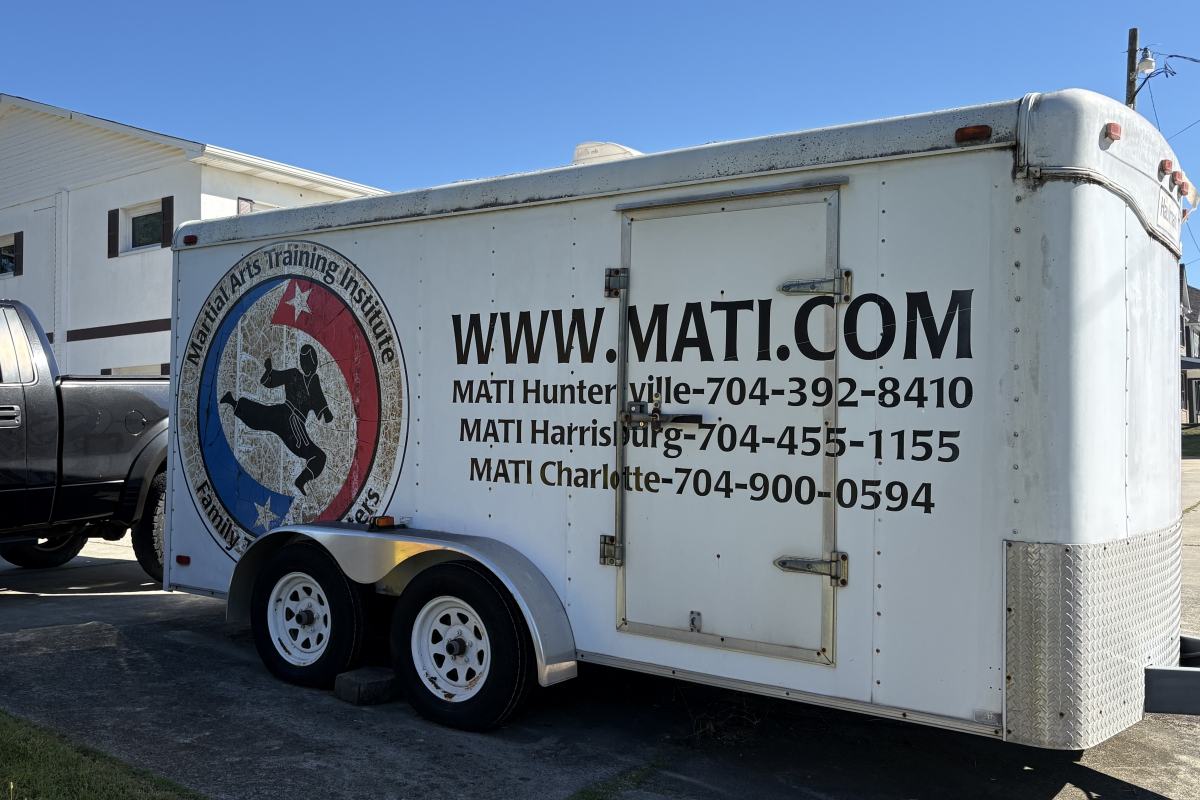 Trailer with the logo for Martial Arts Training Institute