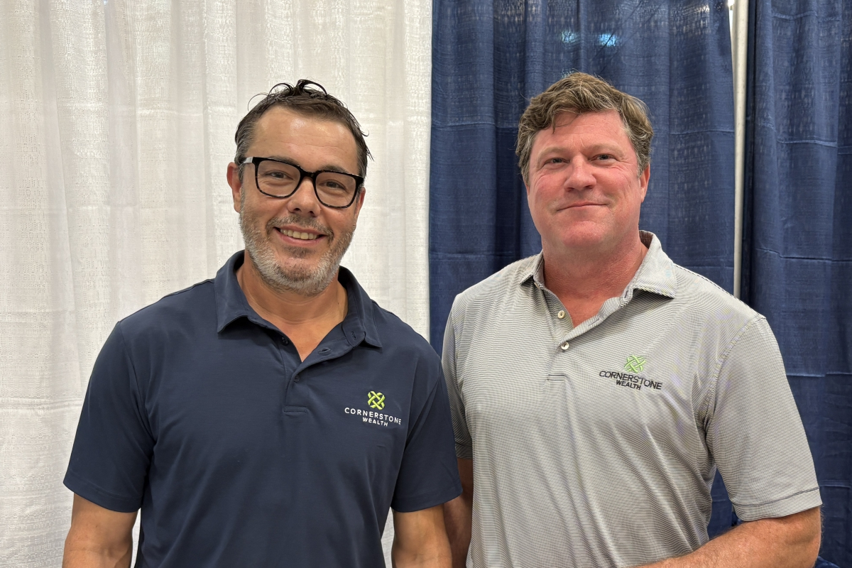 Edward Wood and Jeremy Grant, advisors with Cornerstone Wealth Advisors