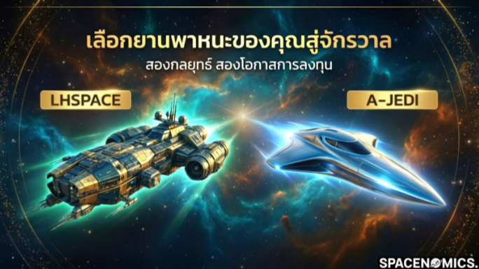 เมื่อ "อวกาศ" ไม่ได้มีไว้แค่ให้มอง แต่มีไว้ให้ "ลงทุน" อุตสาหกรรม Space Economy สำหรับนักลงทุนไทย โอกาสนี้มาถึงมือคุณแล้วผ่าน 2 กองทุนตัวท็อปอย่าง A-JEDI และ LHSPACE-A บทความนี้ Mr.รูหนอน จะพาไปผ่าพอร์ตดูว่า "ดาวเด่น" ดวงไหนที่เหมาะกับกลยุทธ์ของคุณที่สุด!