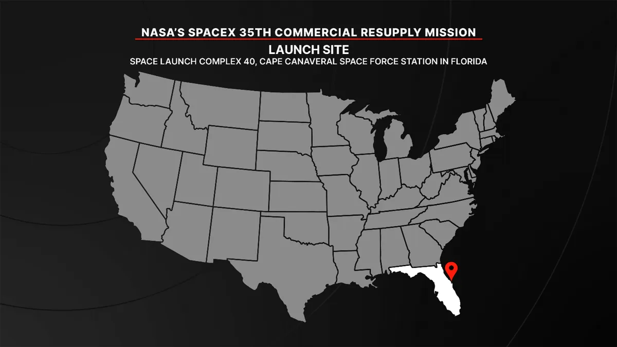 ภารกิจ SpaceX ครั้งที่ 35 จะถูกปล่อยจากฐานปล่อยที่ฟลอริดา