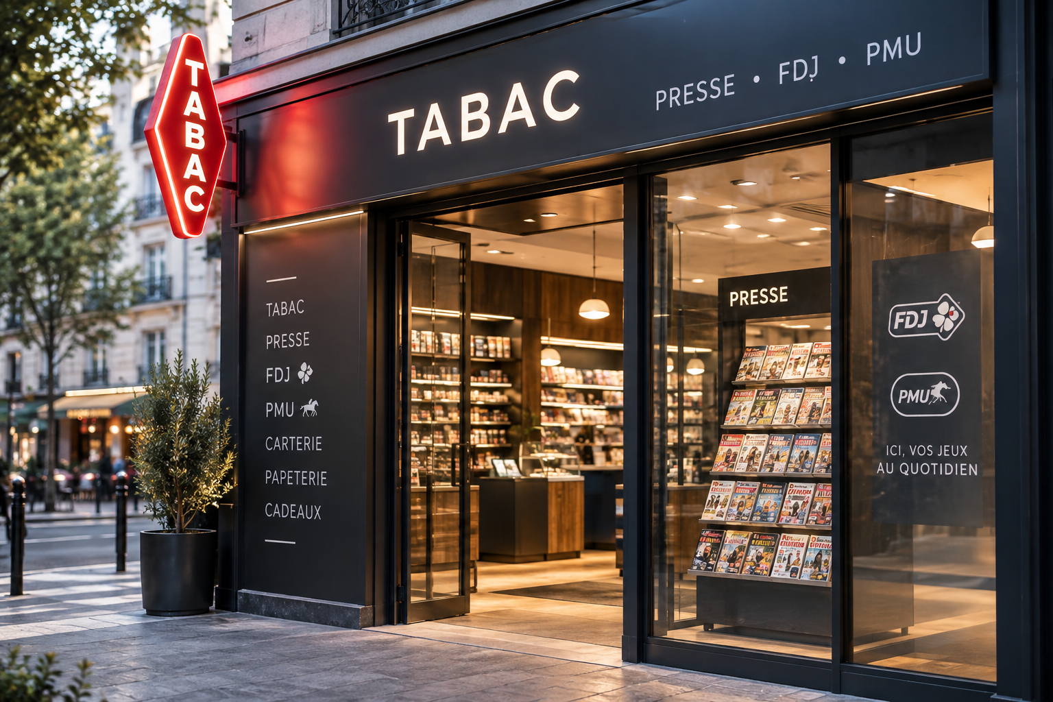Bureau de tabac, illustration de l'article sur la cession de fonds de commerce de bureau de tabac