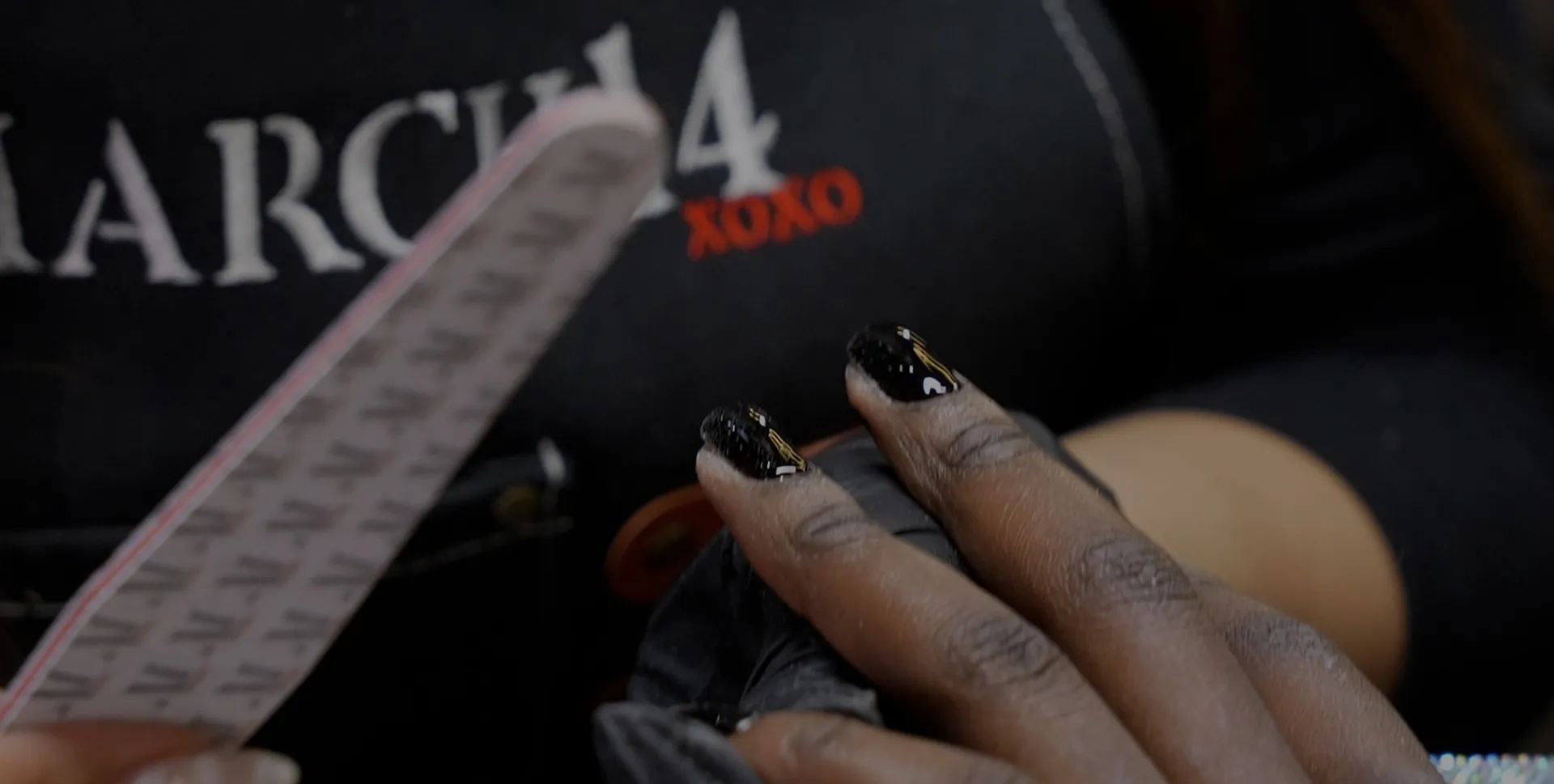 Gel manicure at the March14 nail salon in Dubai