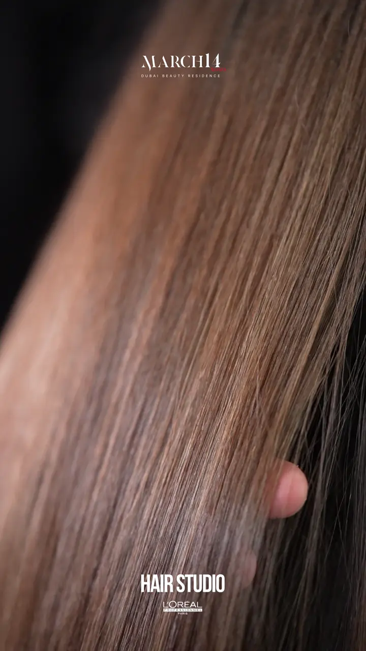 Light reflective hair lamination treatment at March14 in Dubai