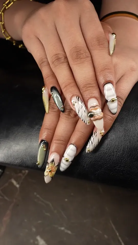 Autumn nail art set at the March14 Nail Theatre in Dubai