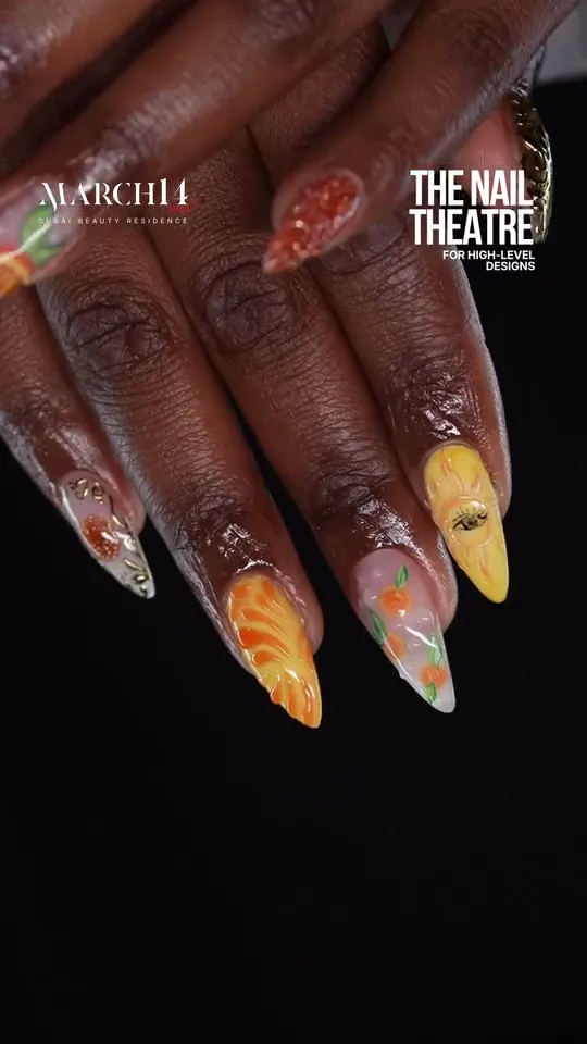 High-level nail designs at the March14 Nail Theatre in Dubai