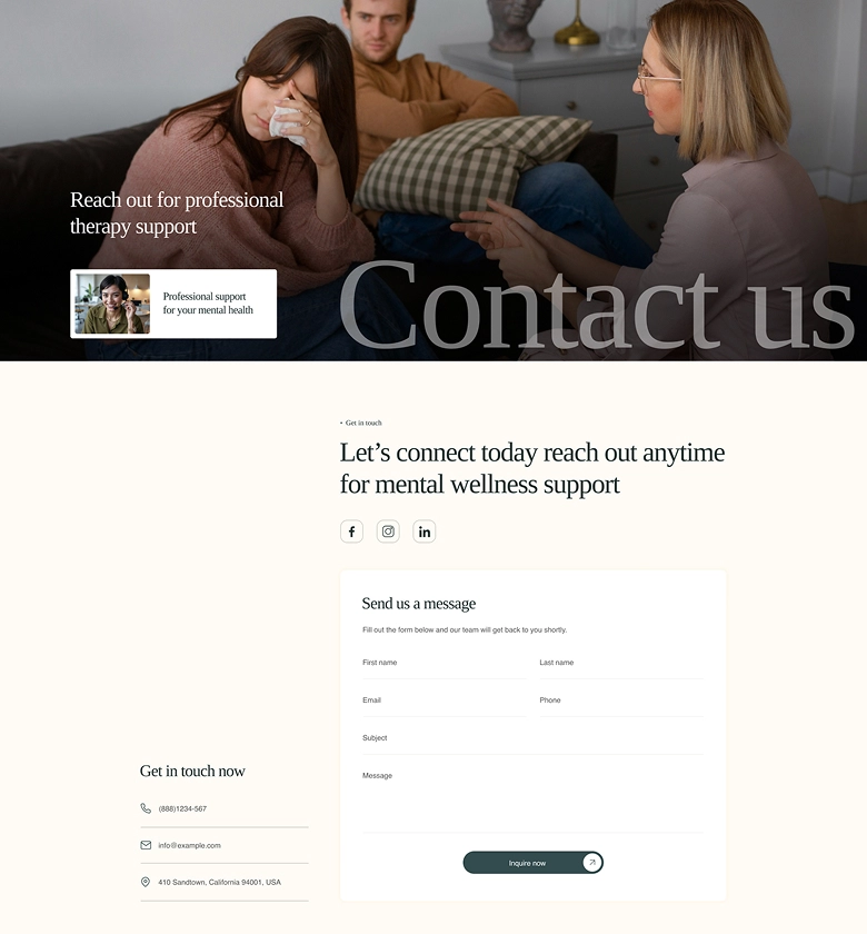 Contact us three