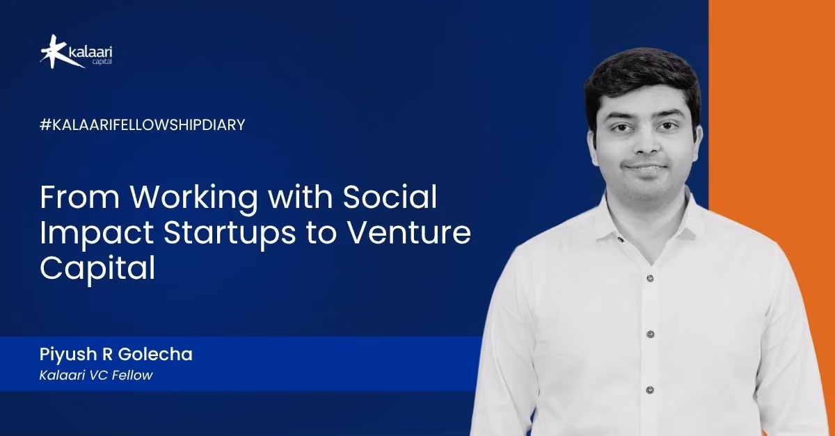 From working with Social Impact Startups to Venture Capital