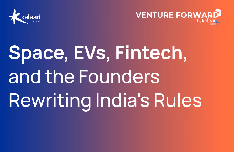 From 15-minute EV charging and satellites tracking space traffic to a fintech founder who bootstrapped for 11 years, this edition of Venture Forward covers the innovations, investments, and ideas pushing India's next frontier forward.