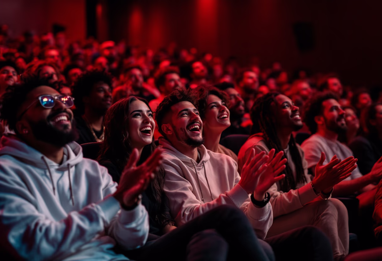 image of audience enjoying entertainment