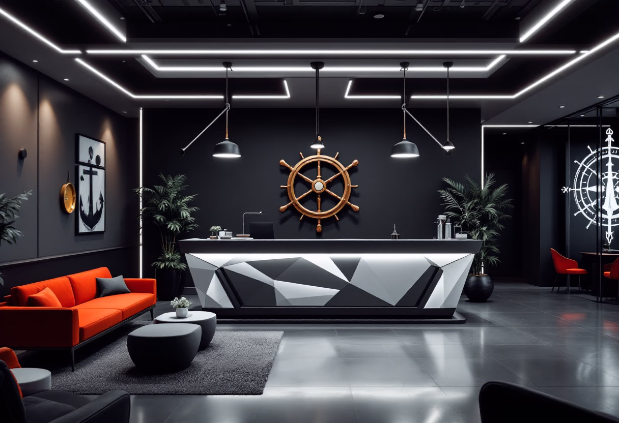 image of office reception area (for a maritime service)