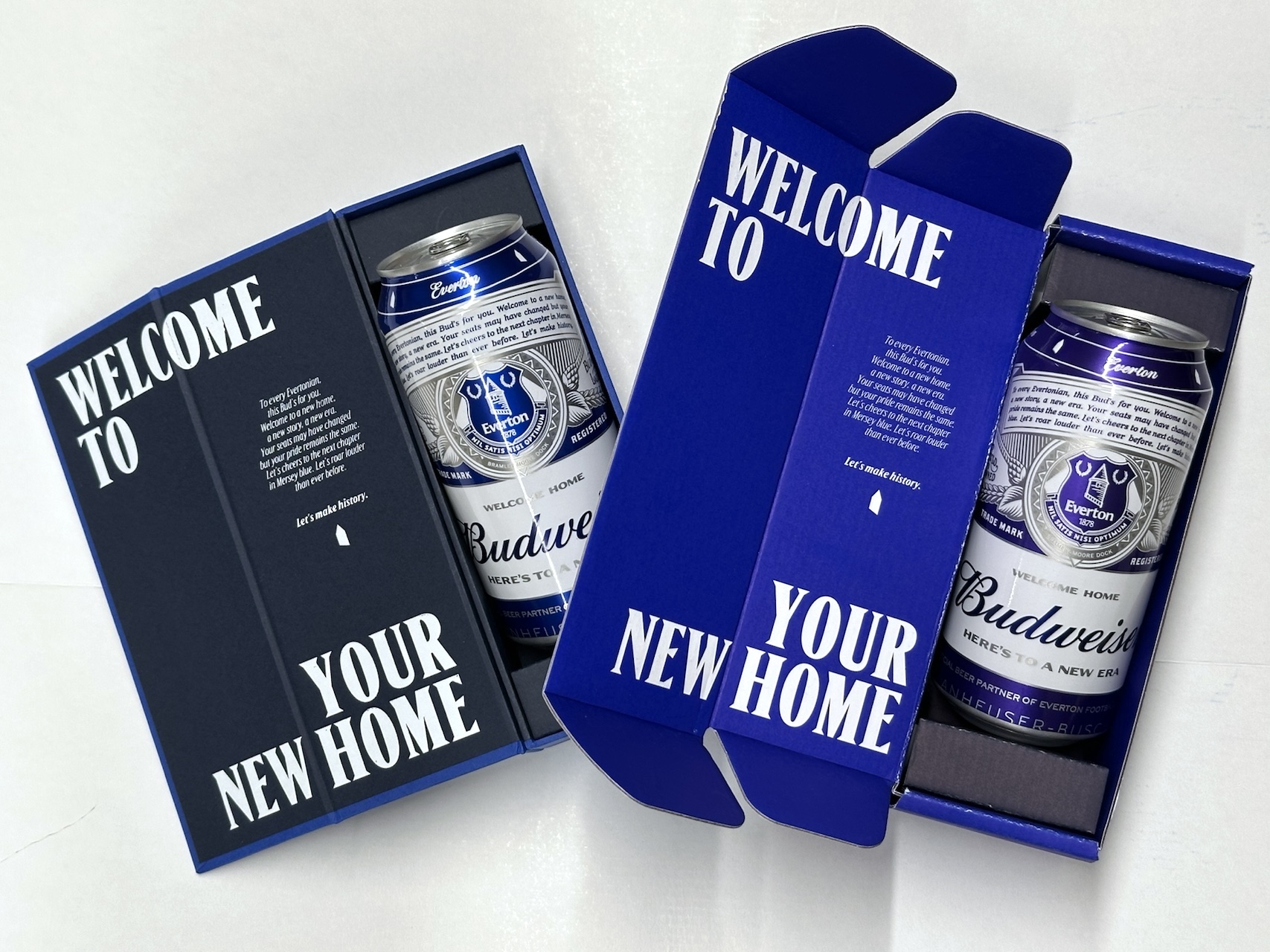 Custom cans and bespoke packaging for Budweiser