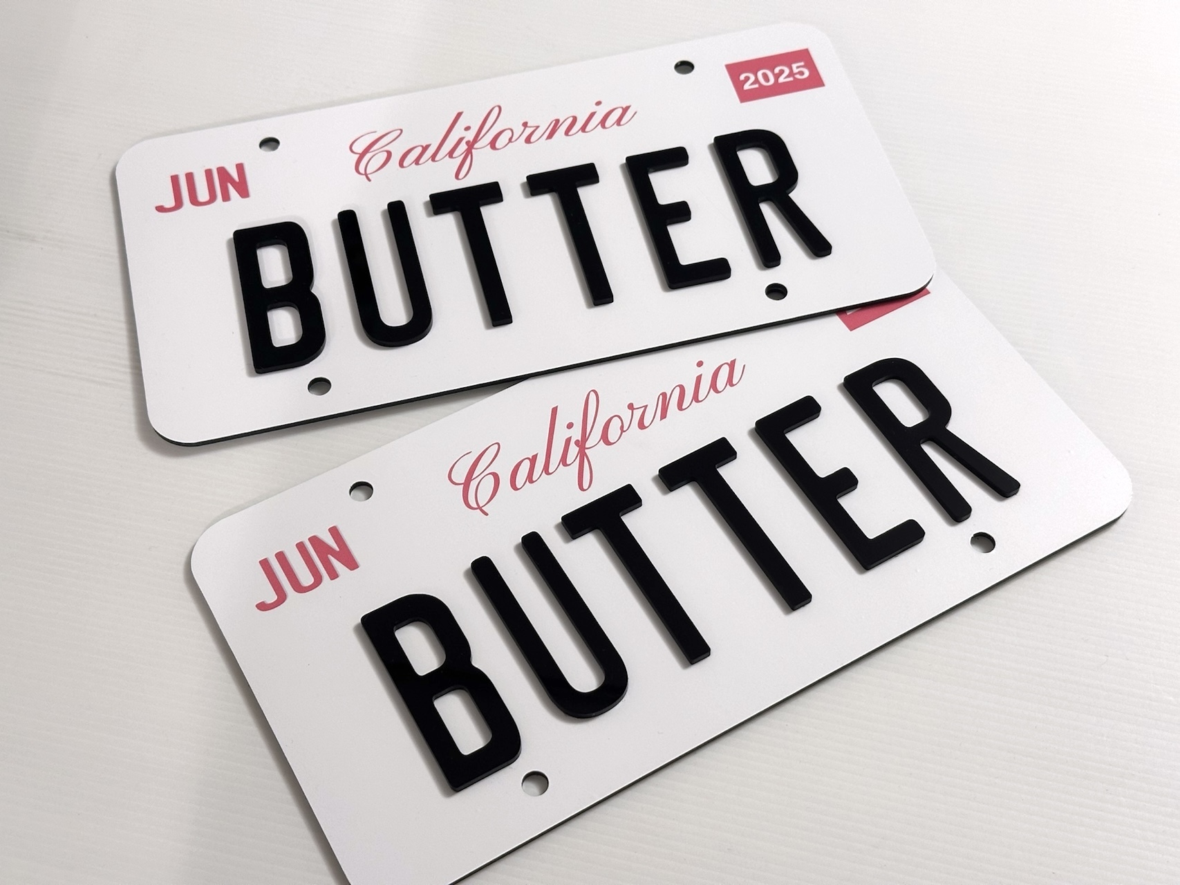 Bespoke novelty "number plate"