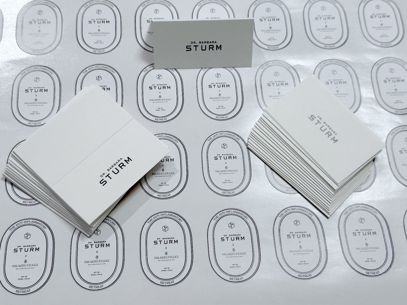 Dr Barbara Sturm - Stickers and name cards