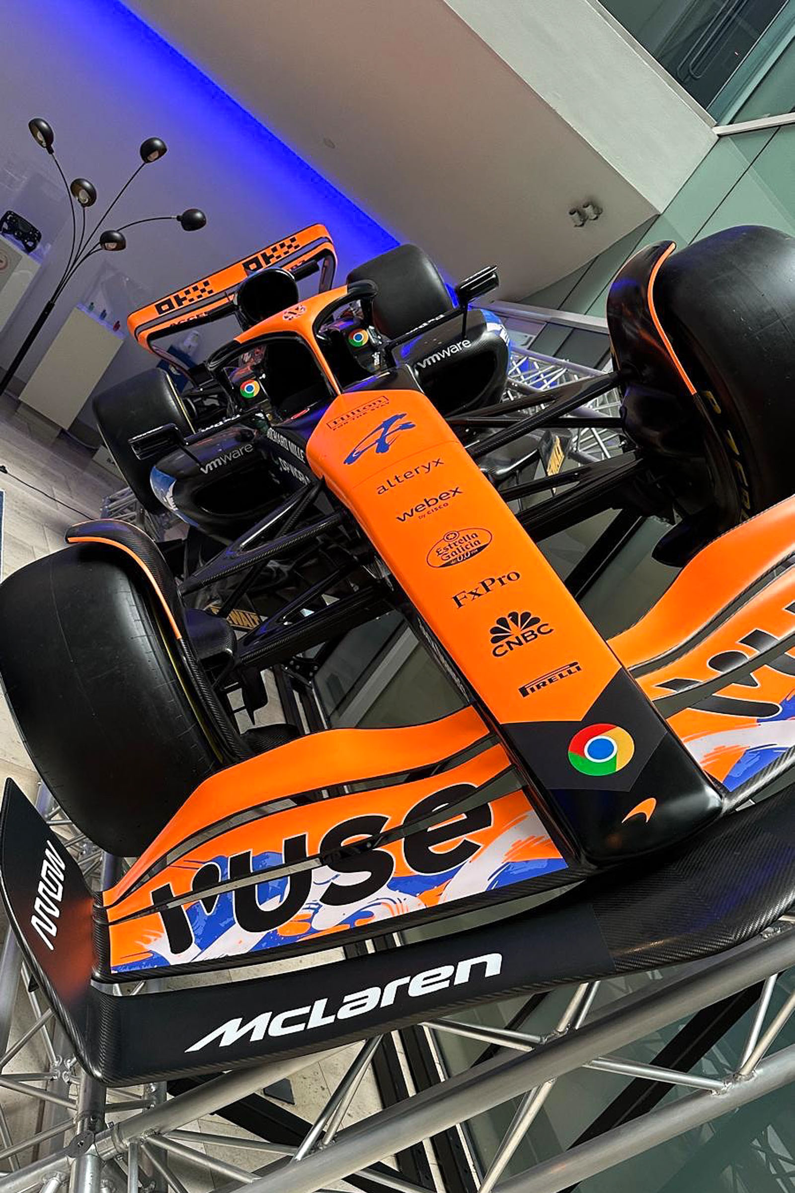 McLaren vinyl branded vehicle