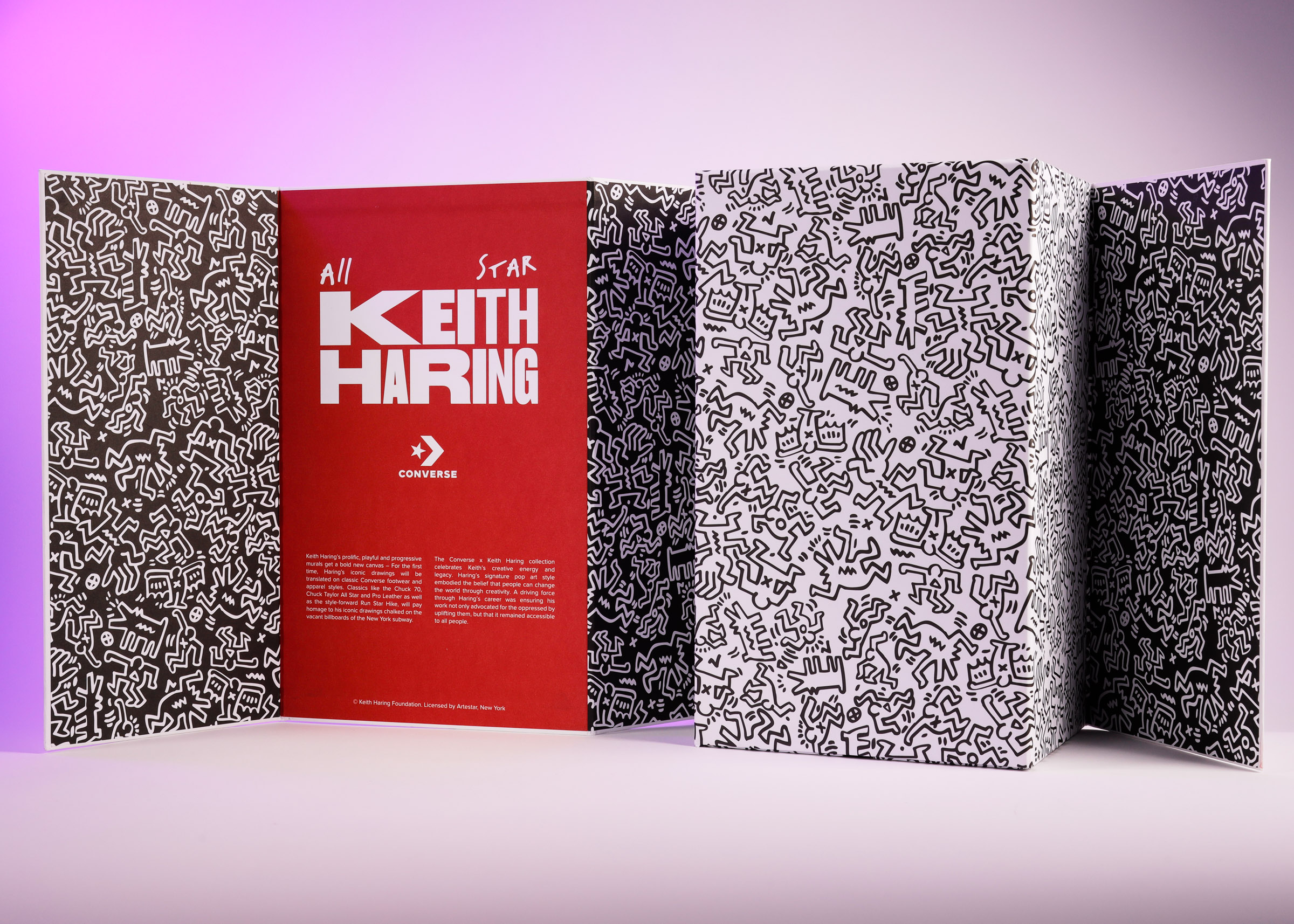 Bespoke PR shoe box for converse x Keith haring
