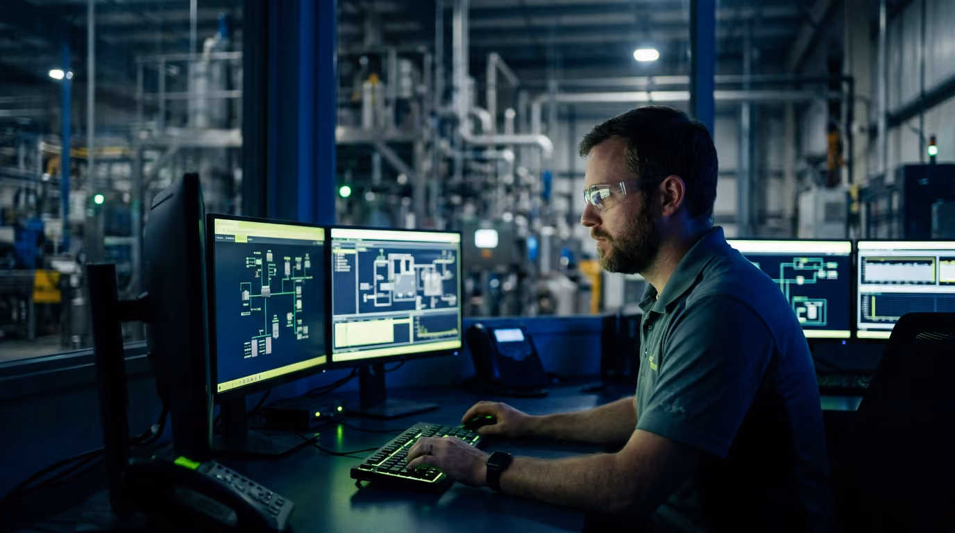 OT-Security-Ingenieur von Argos Security überwacht industrielle Steuerungssysteme
