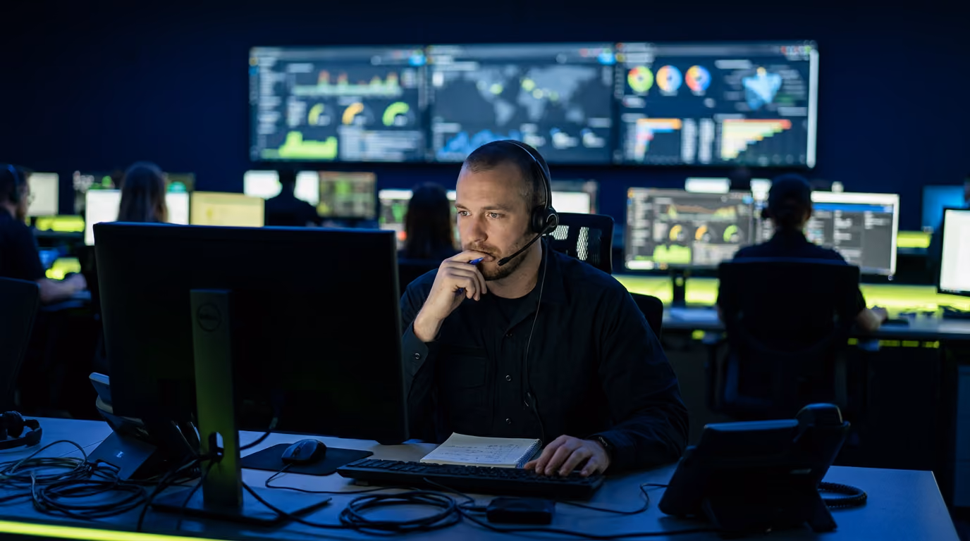 Incident-Response-Analyst von Argos Security an der 24/7-Notfall-Hotline
