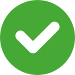 Green checkmark icon – indicating a benefit and key feature of our services.
