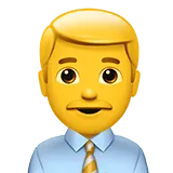 Businessman emoji for Finance & Insurance applications.