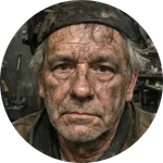 Real-life portrait of an experienced welder in Linz after job placement.