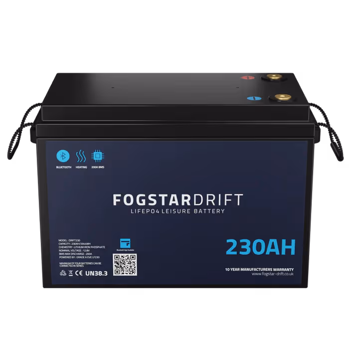 Fogstar Drift 230Ah lithium battery for campervan electrical installations