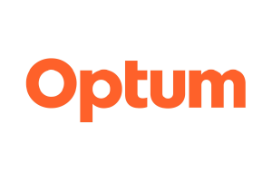 Optum logo in orange text on a white background.