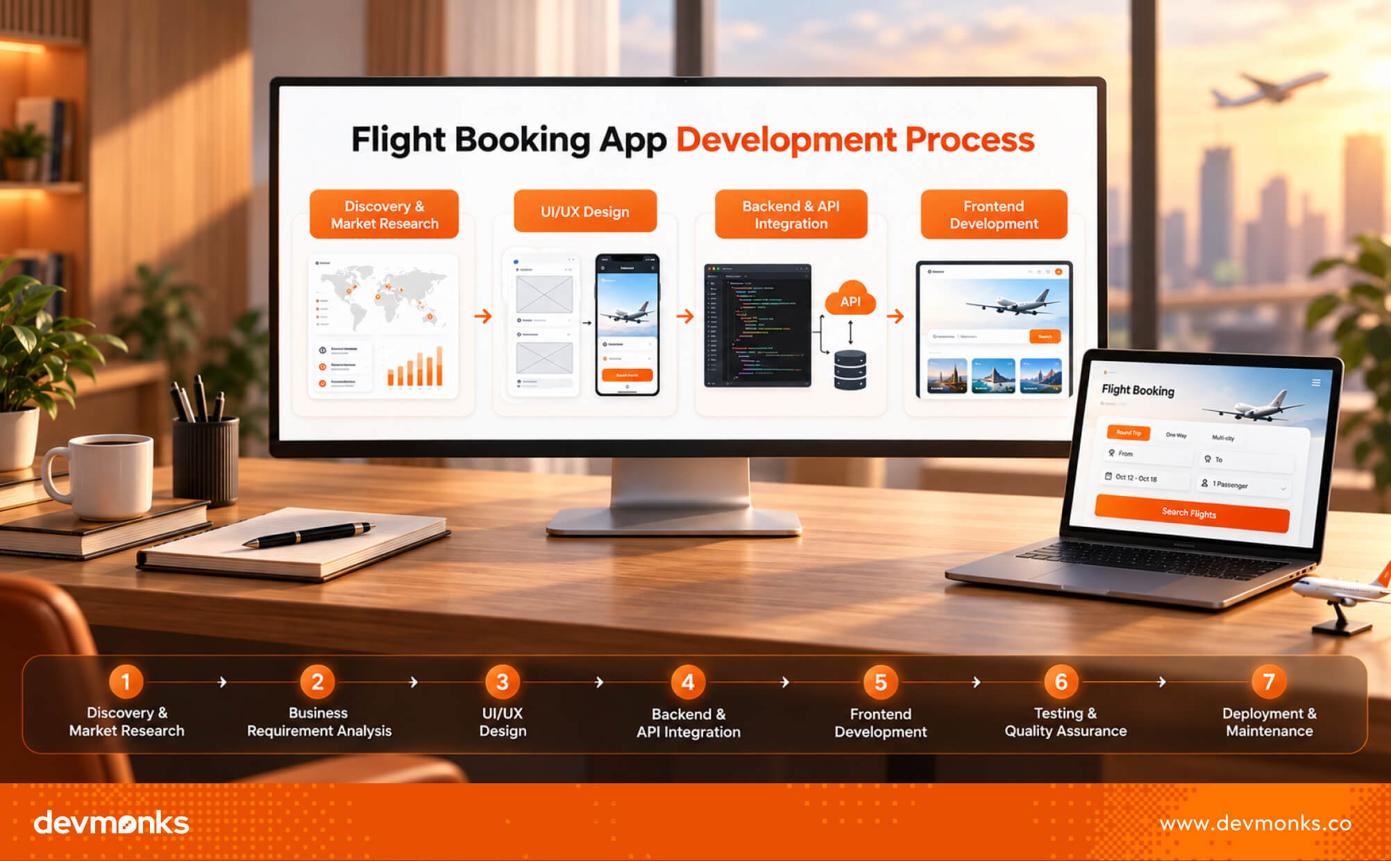 Flight Booking App Development Process