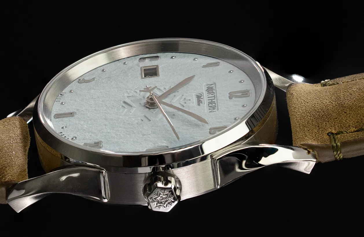 Northern Watches Bronze Age and Northerner models shown side by side with bronze and silver cases