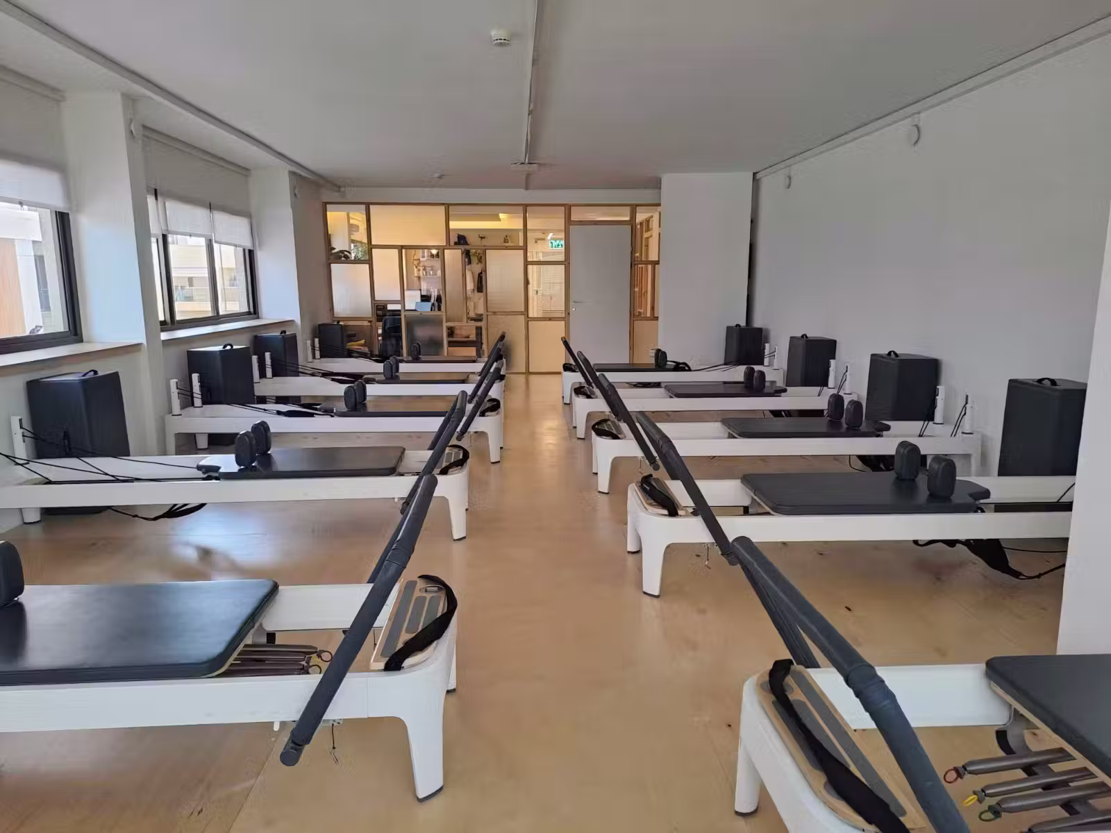 Reformer Pilates room at the Sokolov 40 branch | Studio Naim Ramat Hasharon