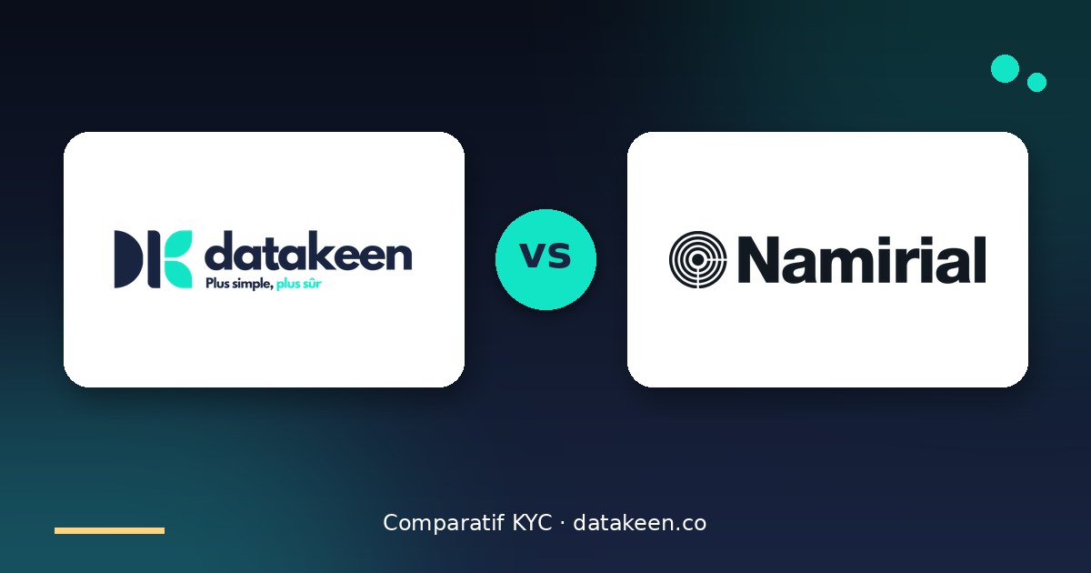 Datakeen vs Namirial : comparatif 2026 et alternative française